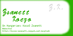 zsanett koczo business card