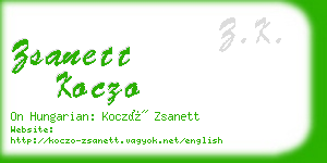 zsanett koczo business card